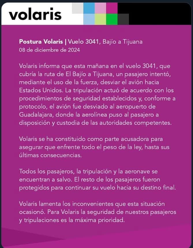 FRUSTRAN SECUESTRO DE AVIÓN