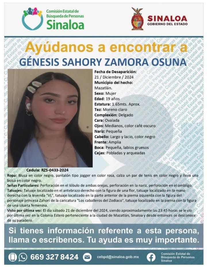 Solicitamos su valiosa ayuda y colaboración para localizar a la C