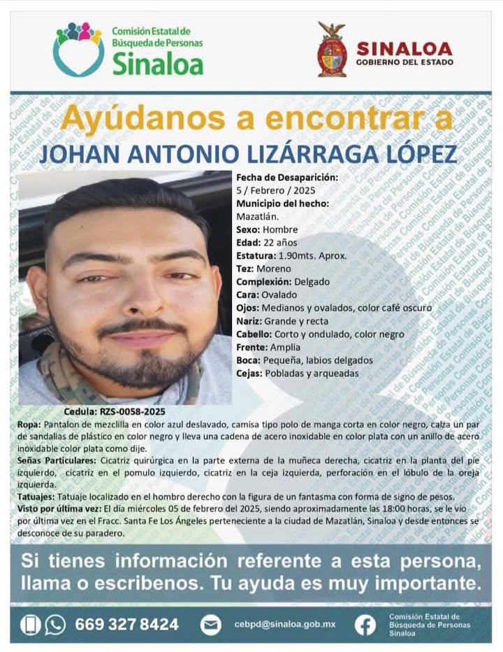 Solicitamos su valiosa ayuda y colaboración para localizar al C