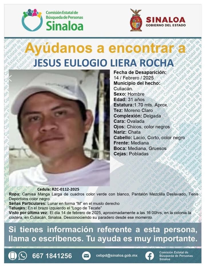 #ServicioSocial solicitan colaboración para localizar a Jesús Eulogio ￼#CompartirEsAyudar