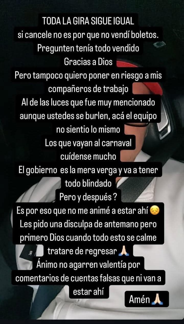 | Eduin Caz vocalista de “Grupo Firme” se pronuncia sobre la cancelación de su presentación en la Coronación de la Reina del Car… | Eduin Caz vocalista de “Grupo Firme” se pronuncia sobre la cancelación de su presentación en la Coronación de la Reina del Car…