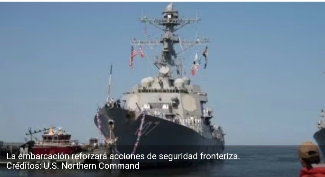 ENVÍA EU DESTRUCTOR LANZA MISILES AL GOLFO DE MÉXICO ENVÍA EU DESTRUCTOR LANZA MISILES AL GOLFO DE MÉXICO