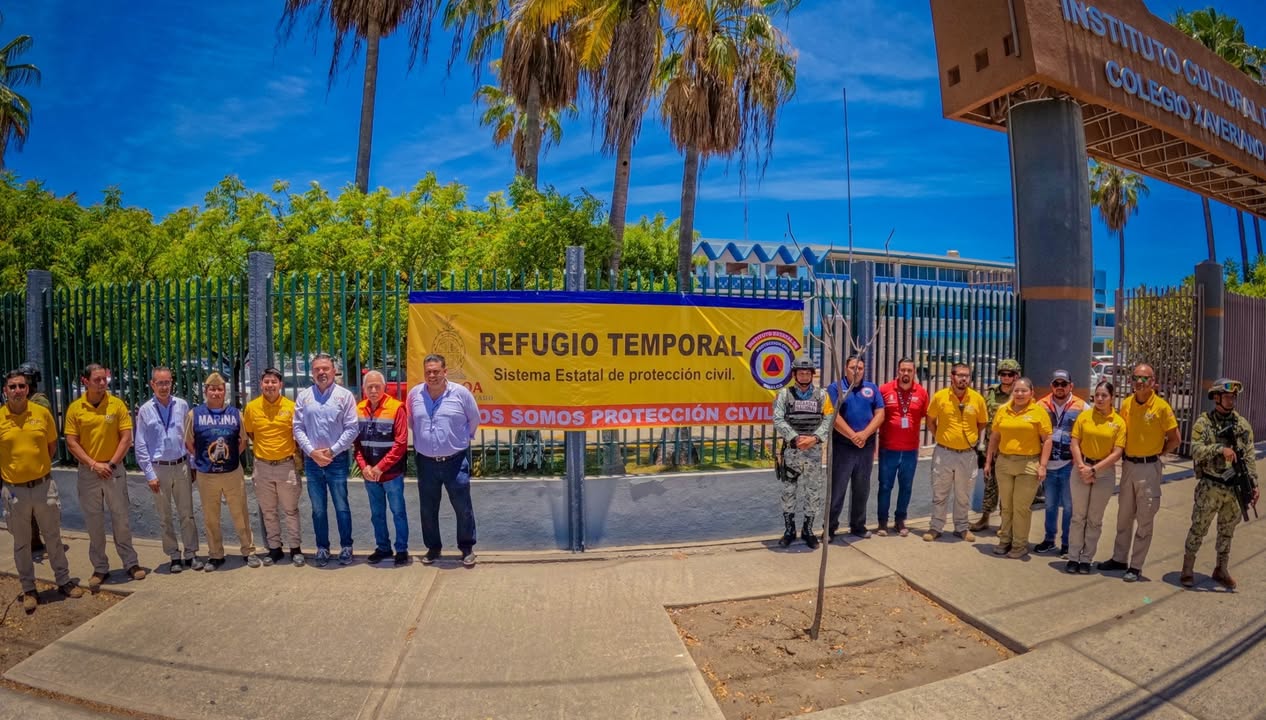 Supervisan los refugios temporales en Mazatlán Supervisan los refugios temporales en Mazatlán