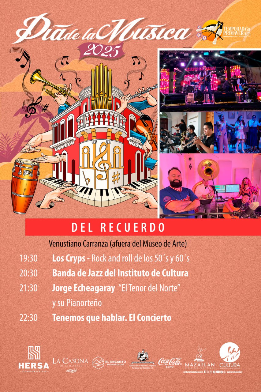 Recuerdos, Rock y Fusión este Día de la Música* Recuerdos, Rock y Fusión este Día de la Música*