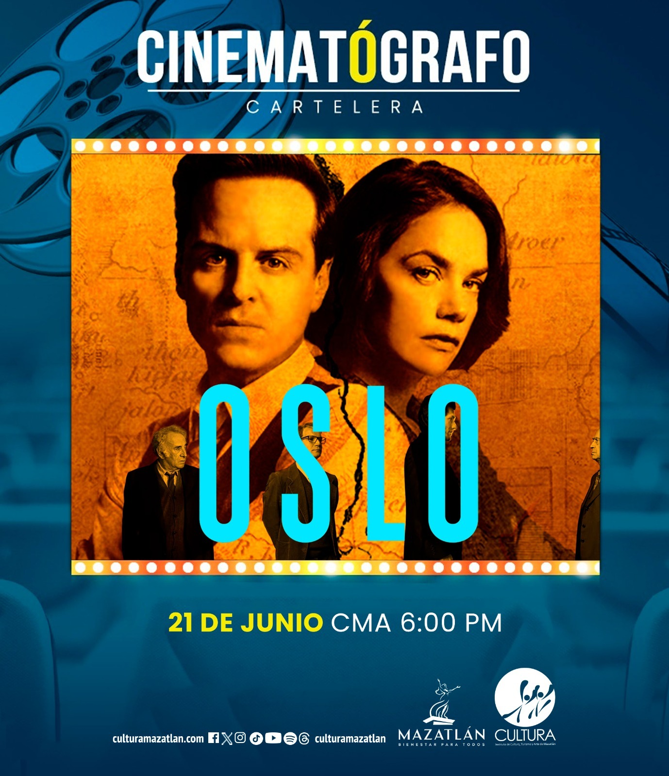 Oslo”, joya del cine noruego, se proyectará el sábado en el Cinematógrafo “Marco Lugo”* Oslo”, joya del cine noruego, se proyectará el sábado en el Cinematógrafo “Marco Lugo”*