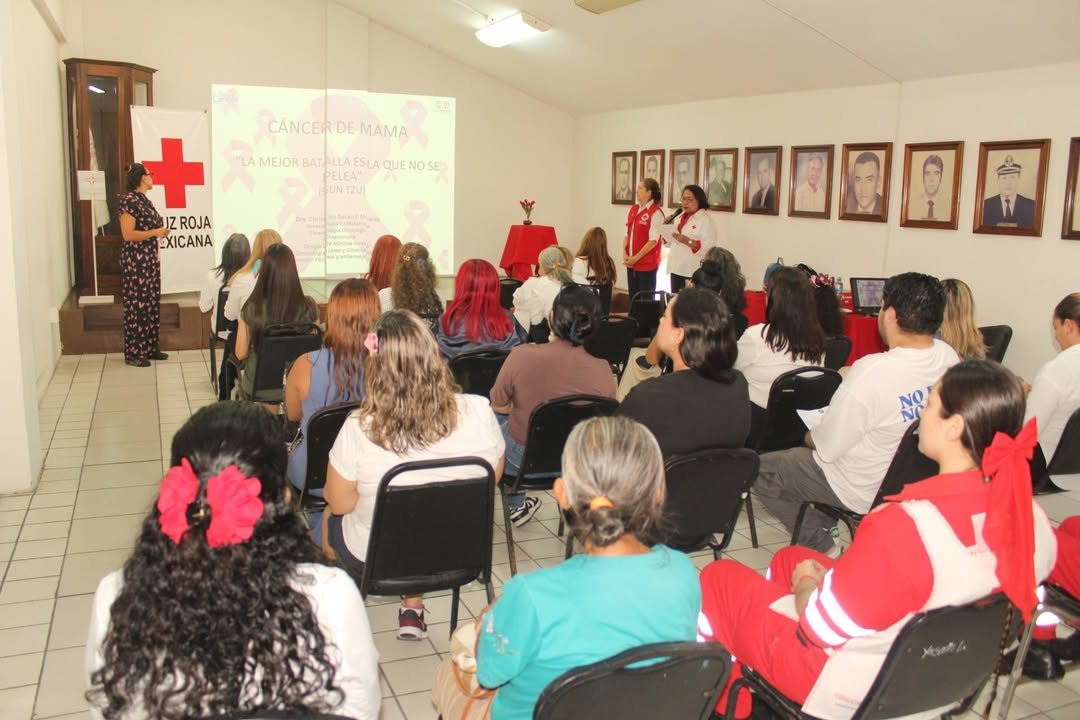 Cruz Roja Mazatlán refuerza la prevención del cáncer de mama
