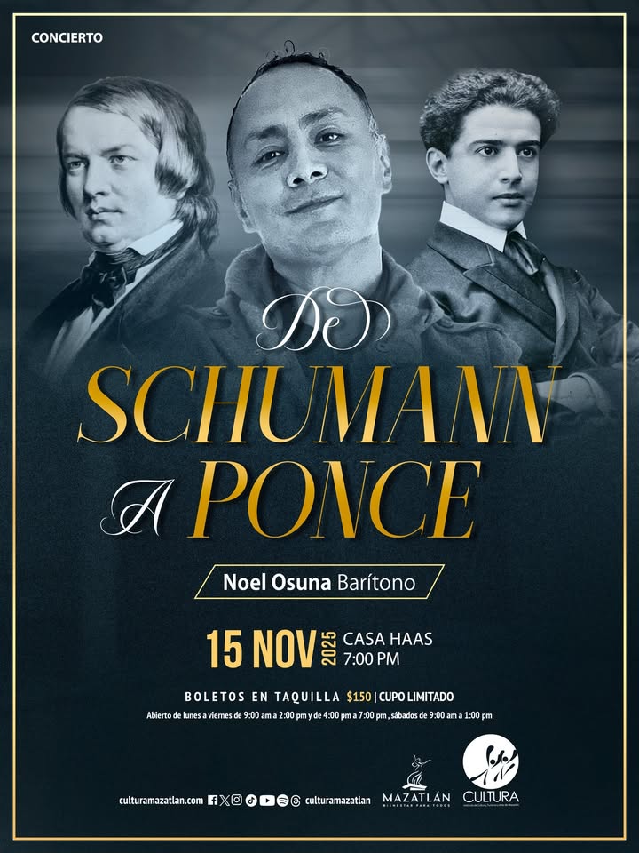 La voz del barítono Noel Osuna se apreciará en Casa Haas en una velada íntima y memorable La voz del barítono Noel Osuna se apreciará en Casa Haas en una velada íntima y memorable