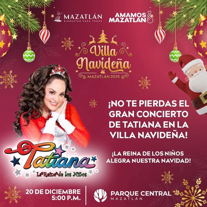 ¡HOY! Gran concierto gratuito de Tatiana, “La Reina de los Niños”